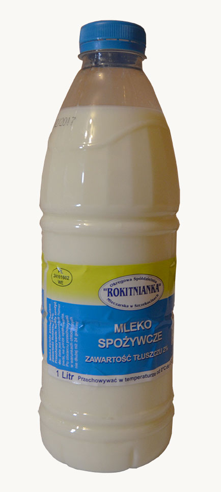 Mleko spożywcze 2% butelka PET 1l