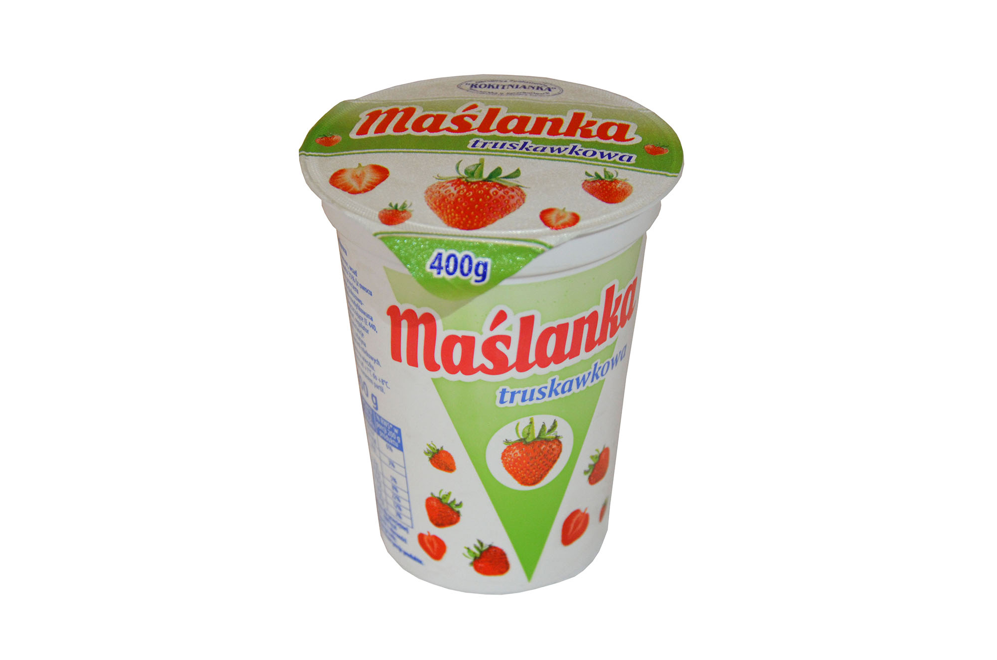 Maślanka truskawkowa kubek 400g